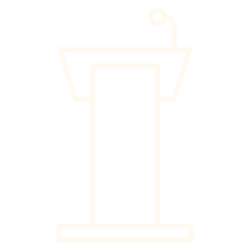 Speaking engagements white